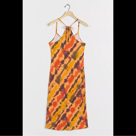 Anthropologie Orange and Black Maxi Dress - Picture 7 of 14